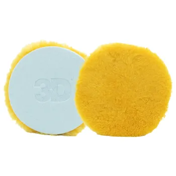 3D Pad Yellow Lambs Wool Premium 6" X-Tra Cut - Wysokiej jakości pad tnący 3D Pad Yellow Lambs Wool Premium 6" X-Tra Cut - Wysokiej jakości pad tnący