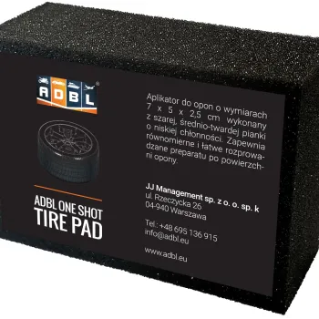 ADBL One Shot Tire Pad piankowy aplikator do dressingu do opon 7x5x2,5 cm
