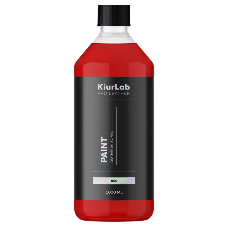 KiurLab Pro Leather And Vinyl Paint Red - Zaawansowana farba do renowacji skóry i winylu 1L KiurLab Pro Leather And Vinyl Paint Red - Zaawansowana farba do renowacji skóry i winylu 1L