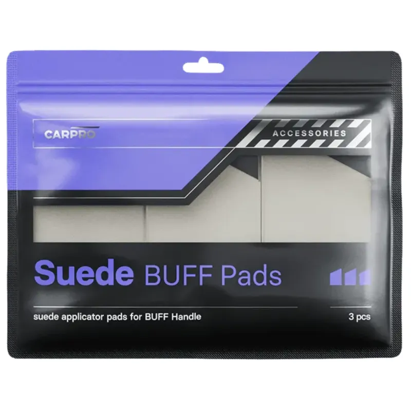 CarPro Buff 3-Pack Suede Pads - Zestaw 3 Padów Zamszowych do Aplikacji Powłok i Sealantów CarPro Buff 3-Pack Suede Pads - Zestaw 3 Padów Zamszowych do Aplikacji Powłok i Sealantów