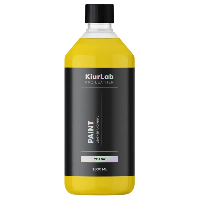 KiurLab Pro Leather And Vinyl Paint Yellow - Zaawansowana farba do renowacji skóry i winylu 1L KiurLab Pro Leather And Vinyl Paint Yellow - Zaawansowana farba do renowacji skóry i winylu 1L