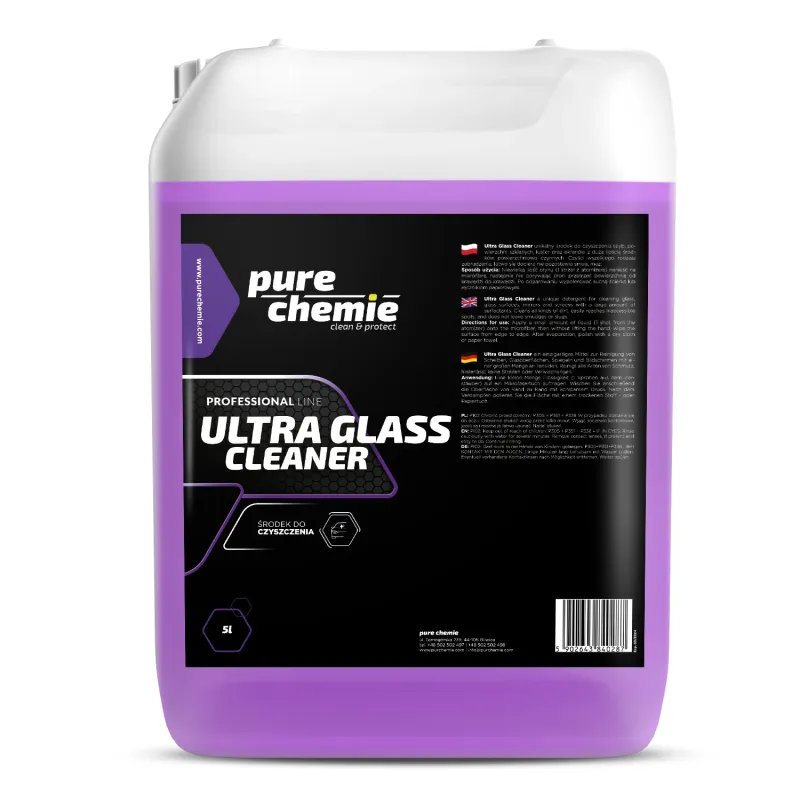Pure Chemie Ultra Glass Cleaner – płyn do mycia szyb, nie pozostawia smug 5l Pure Chemie Ultra Glass Cleaner – płyn do mycia szyb, nie pozostawia smug 5l