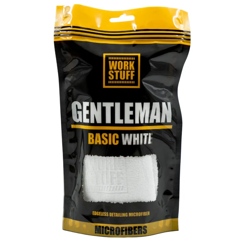 Work Stuff Gentleman Basic White – delikatna mikrofibra bez obszycia, 40x40cm, 350gsm Work Stuff Gentleman Basic White – delikatna mikrofibra bez obszycia, 40x40cm, 350gsm