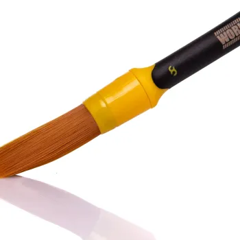 Work Stuff Detailing Brush Rubber Albino Orange – pędzelek detailingowy z gumowaną rękojeścią 16mm