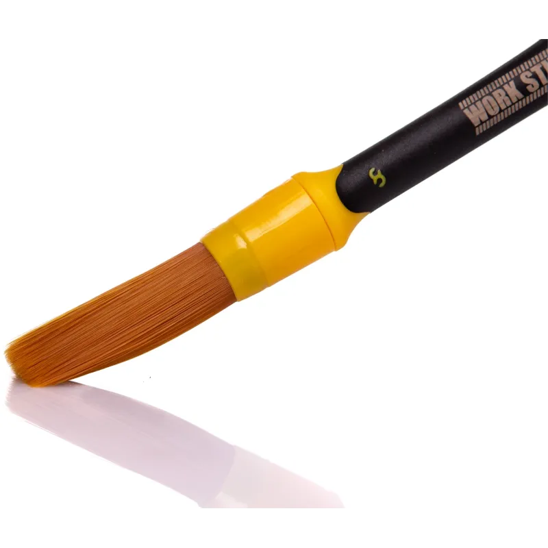Work Stuff Detailing Brush Rubber Albino Orange – pędzelek detailingowy z gumowaną rękojeścią 16mm Work Stuff Detailing Brush Rubber Albino Orange – pędzelek detailingowy z gumowaną rękojeścią 16mm