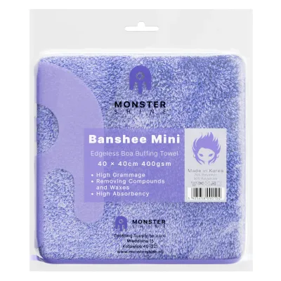 Monster Shine Banshee Mini - Mikrofibra bez obszycia 40x40cm 400gsm Monster Shine Banshee Mini - Mikrofibra bez obszycia 40x40cm 400gsm