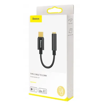 BASEUS adapter do słuchawek, przejściówka USB-C na audio jack 3,5 mm BASEUS adapter do słuchawek, przejściówka USB-C na audio jack 3,5 mm