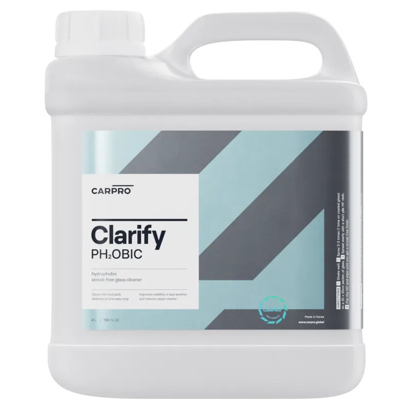 CARPRO Clarify PH2OBIC – płyn do szyb z niewidzialną wycieraczką 4L CARPRO Clarify PH2OBIC – płyn do szyb z niewidzialną wycieraczką 4L