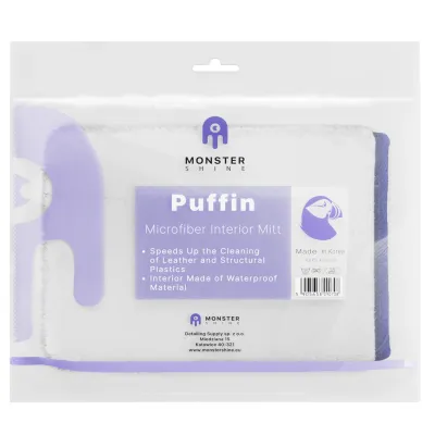 Monster Shine Puffin Interior Mitt - rękawica do czyszczenia wnętrza, 650gsm, 16,5x28cm Monster Shine Puffin Interior Mitt - rękawica do czyszczenia wnętrza, 650gsm, 16,5x28cm
