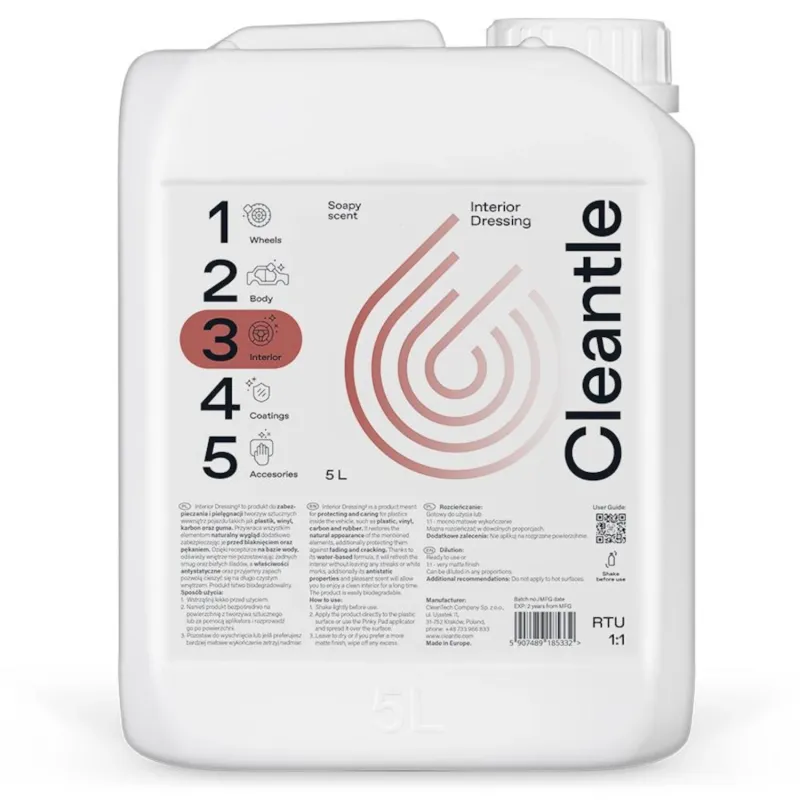 Cleantle Interior Dressing 5L Cleantle Interior Dressing 5L