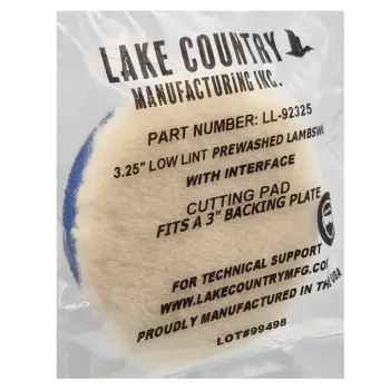 Lake Country 3,25" Low Lint Prewashed Lambswool Pad Lake Country 3,25" Low Lint Prewashed Lambswool Pad