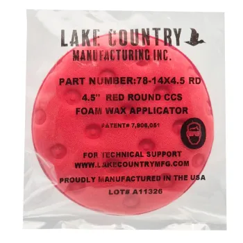 Lake Country 4,5" X 1,25" Red CCS Foam Applicator Lake Country 4,5" X 1,25" Red CCS Foam Applicator