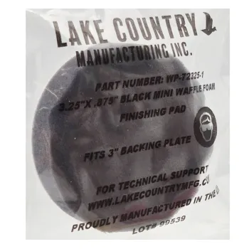 Lake Country 3,25" X ,875" Black Mini Finishing Waffle Pro