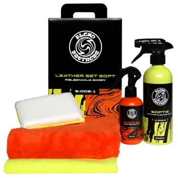 Blend Brothers Leather SET Soft - Zestaw do delikatnej pielęgnacji skórzanych tapicerek