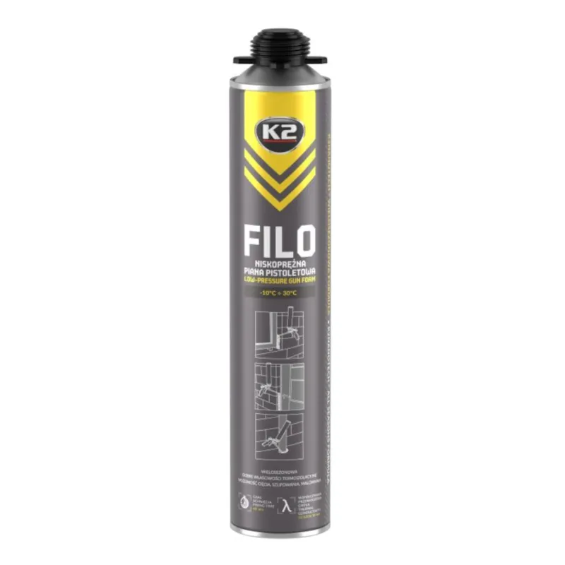 K2 Filo - Pianka Montażowa Pistoletowa 750ml K2 Filo - Pianka Montażowa Pistoletowa 750ml