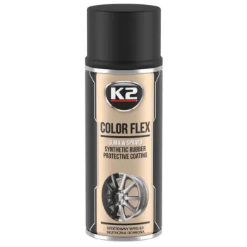 K2 Color Flex - Guma do sprayu, czarny mat 400ml K2 Color Flex - Guma do sprayu, czarny mat 400ml