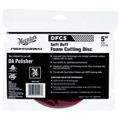 MEGUIARS DA Foam Cutting Disc - Gąbka polerska do usuwania umiarkowanych uszkodzeń 150mm MEGUIARS DA Foam Cutting Disc - Gąbka polerska do usuwania umiarkowanych uszkodzeń 150mm