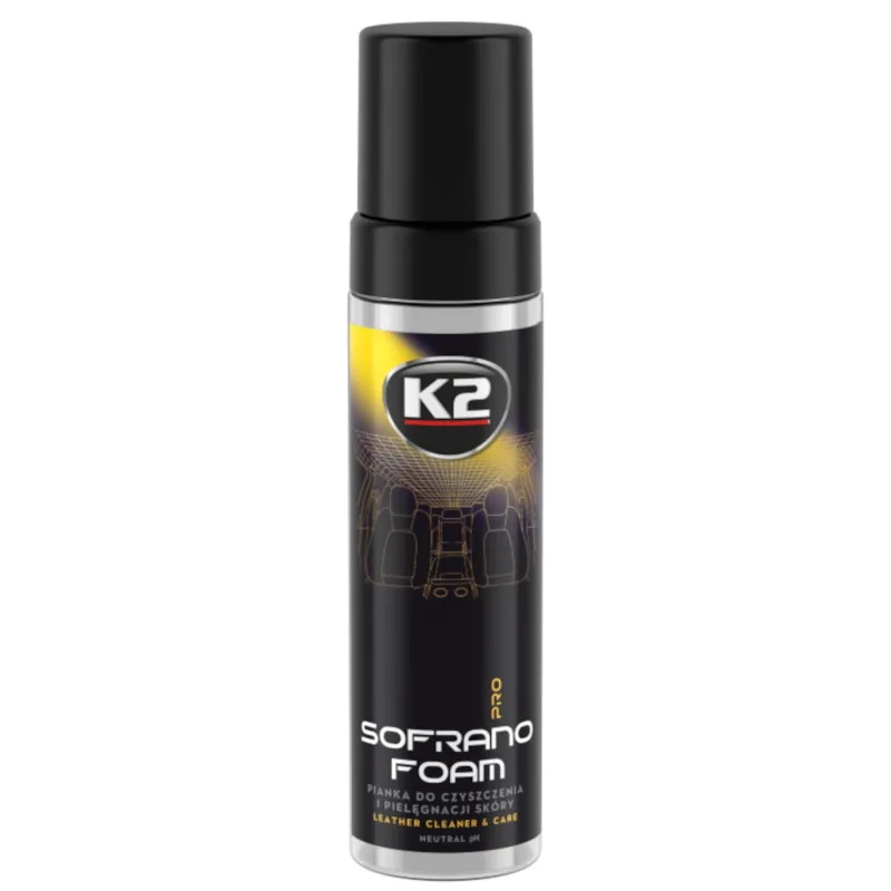 K2 Sofrano PRO Leather Cleaner - Pianka do czyszczenia i pielęgnacji skóry naturalnej 200ml K2 Sofrano PRO Leather Cleaner - Pianka do czyszczenia i pielęgnacji skóry naturalnej 200ml